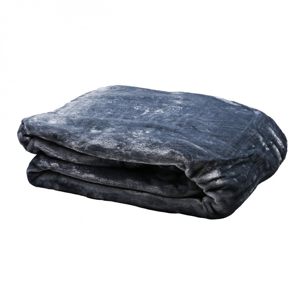 Κουβέρτα μινκ σε χρώμα γκρι 220x230