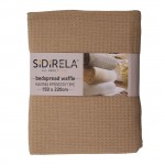 Κάλυμμα κρεβατιού πικέ σε χρώμα μπεζ 220x240