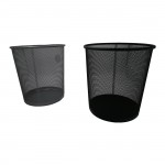 Καλάθι αχρήστων "SILVER" σε μαύρο χρώμα 26x26x28
