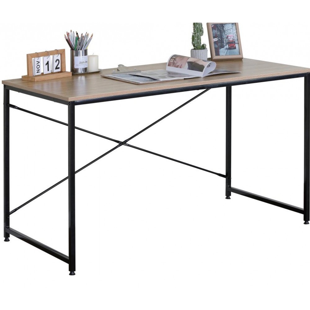 Γραφείο σε χρώμα φυσικό/μαύρο 120x60x70