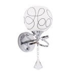 GloboStar® CANTER 00634 Μοντέρνο Φωτιστικό Τοίχου Απλίκα Μονόφωτο Μεταλλικό με Διάφανο Γυαλί Μ14 x Π15 x Υ30cm
