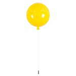 GloboStar® BALLOON 00651 Μοντέρνο Παιδικό Φωτιστικό Οροφής Μονόφωτο Κίτρινο Πλαστικό Μπάλα Φ30 x Υ33cm
