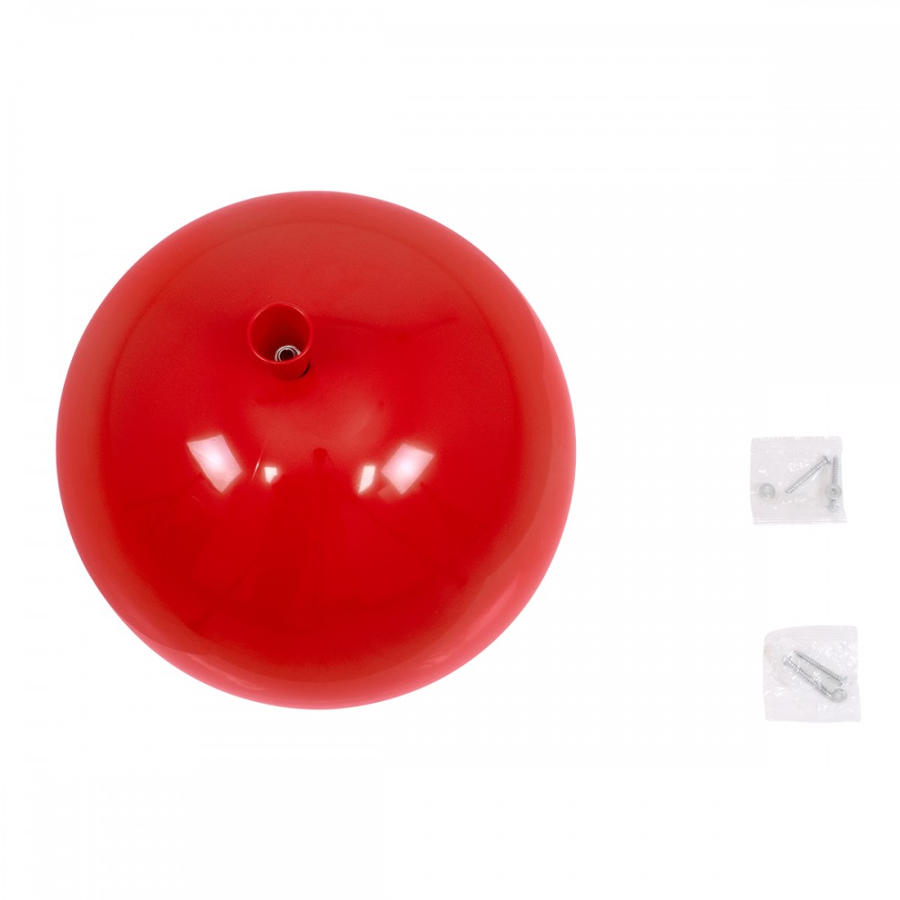 GloboStar® BALLOON 00652 Μοντέρνο Παιδικό Φωτιστικό Οροφής Μονόφωτο Κόκκινο Πλαστικό Μπάλα Φ30 x Υ33cm