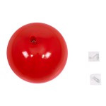 GloboStar® BALLOON 00652 Μοντέρνο Παιδικό Φωτιστικό Οροφής Μονόφωτο Κόκκινο Πλαστικό Μπάλα Φ30 x Υ33cm