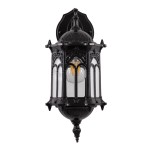 GloboStar® DARCY 00657 Vintage Φωτιστικό Τοίχου Απλίκα Μονόφωτο Μαύρο Μεταλλικό Πλέγμα Φ15.5 x Y34.5cm