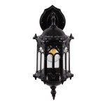 GloboStar® DARCY 00657 Vintage Φωτιστικό Τοίχου Απλίκα Μονόφωτο Μαύρο Μεταλλικό Πλέγμα Φ15.5 x Y34.5cm