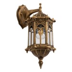 GloboStar® DARCY 00658 Vintage Φωτιστικό Τοίχου Απλίκα Μονόφωτο Μπρούτζινο Μεταλλικό Πλέγμα Φ15.5 x Y34.5cm