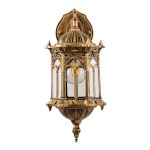 GloboStar® DARCY 00658 Vintage Φωτιστικό Τοίχου Απλίκα Μονόφωτο Μπρούτζινο Μεταλλικό Πλέγμα Φ15.5 x Y34.5cm