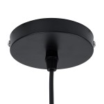 GloboStar® MEXICO 00719 Vintage Κρεμαστό Φωτιστικό Οροφής Μονόφωτο 1 x E27 Μπεζ Ξύλινο Μπαμπού Μ65 x Π46 x Y30cm