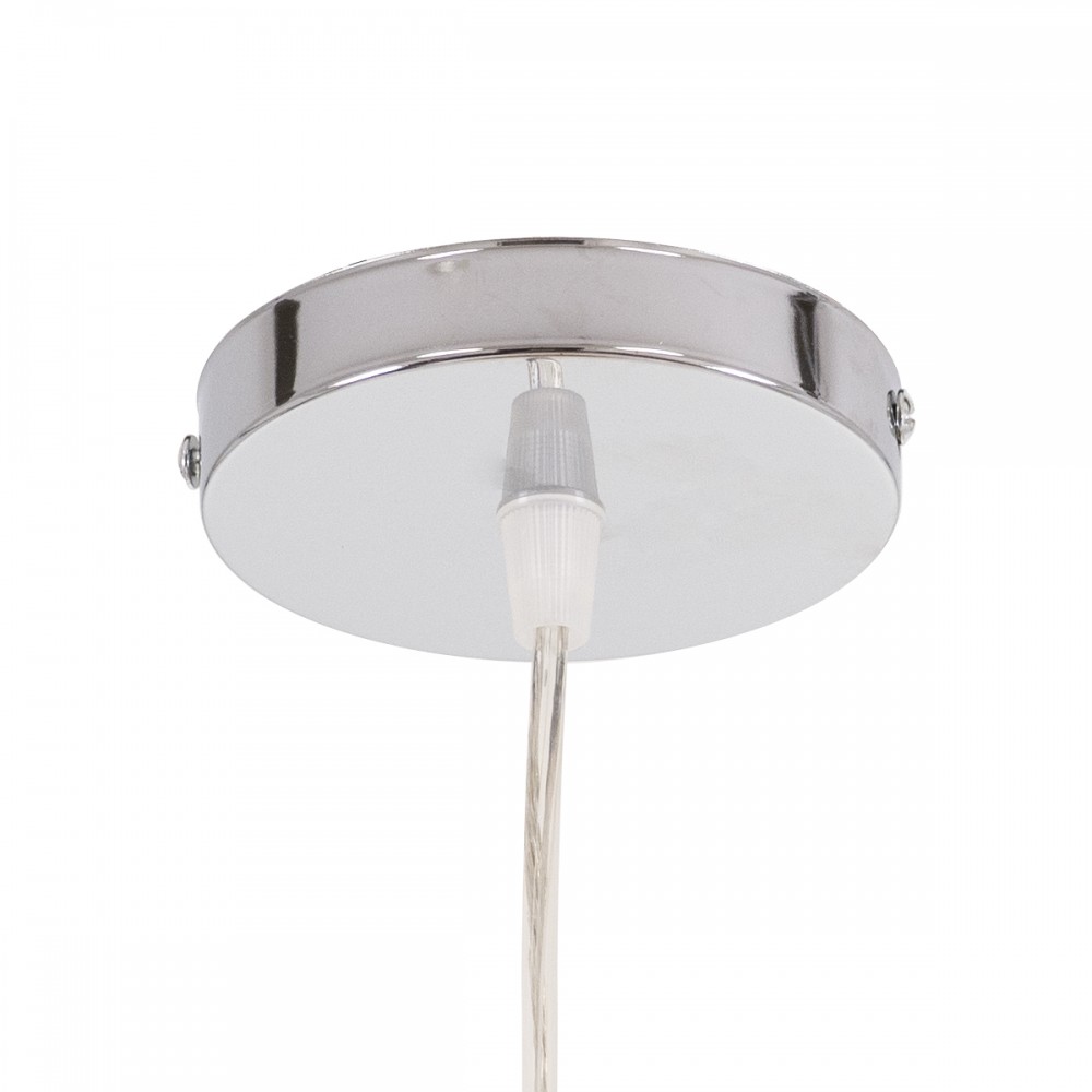 GloboStar® SAN TROPEZ 00764 Vintage Κρεμαστό Φωτιστικό Οροφής Μονόφωτο 1 x E27 Μπεζ Ξύλινο Μπαμπού Φ19 x Υ42cm