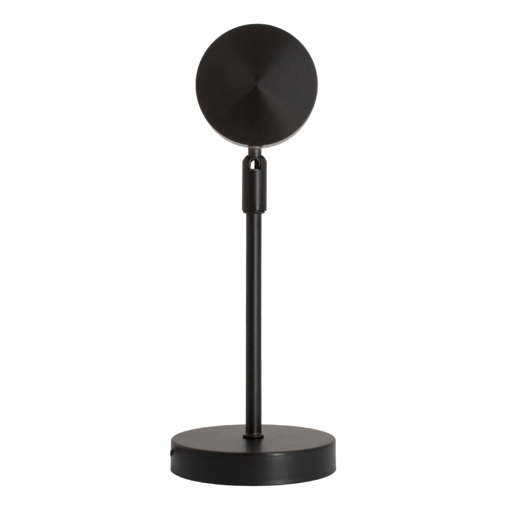 GloboStar® 00816 Μοντέρνο Minimal Επιτραπέζιο Φωτιστικό Μεταλλικό Μονόφωτο LED 12W DC 5V με Projector LENS Ειδικού Εφέ & Καλώδιο Τροφοδοσίας USB Rotation Head 180° RAINBOW GREEN