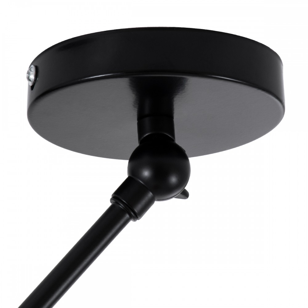 GloboStar® LOTUS 00937 Μοντέρνο Φωτιστικό Οροφής Μονόφωτο Γκρι Ματ Μεταλλικό Καμπάνα Φ30 x Y21cm