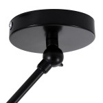GloboStar® LOTUS 00937 Μοντέρνο Φωτιστικό Οροφής Μονόφωτο Γκρι Ματ Μεταλλικό Καμπάνα Φ30 x Y21cm