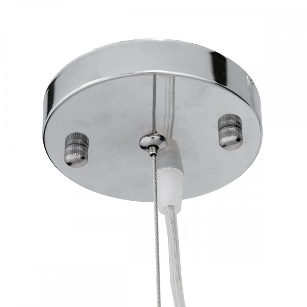 GloboStar® MALIBU 00965 Vintage Κρεμαστό Φωτιστικό Οροφής Μονόφωτο 1 x E27 Λευκό Ξύλινο Μπαμπού Φ100 x Y86cm