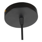 GloboStar® ANDY 01000 Μοντέρνο Κρεμαστό Φωτιστικό Οροφής Μονόφωτο Μαύρο Μεταλλικό Καμπάνα Φ35 x Υ28cm