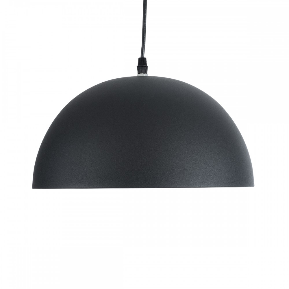 GloboStar® MEDEA 01004 Μοντέρνο Κρεμαστό Φωτιστικό Οροφής Μονόφωτο 1 x E27 AC220-240V IP20 - Φ30 x Y16cm - Μαύρο με Χρυσό Μεταλλικό Καμπάνα - 5 Χρόνια Εγγύηση