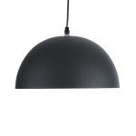 GloboStar® MEDEA 01004 Μοντέρνο Κρεμαστό Φωτιστικό Οροφής Μονόφωτο 1 x E27 AC220-240V IP20 - Φ30 x Y16cm - Μαύρο με Χρυσό Μεταλλικό Καμπάνα - 5 Χρόνια Εγγύηση