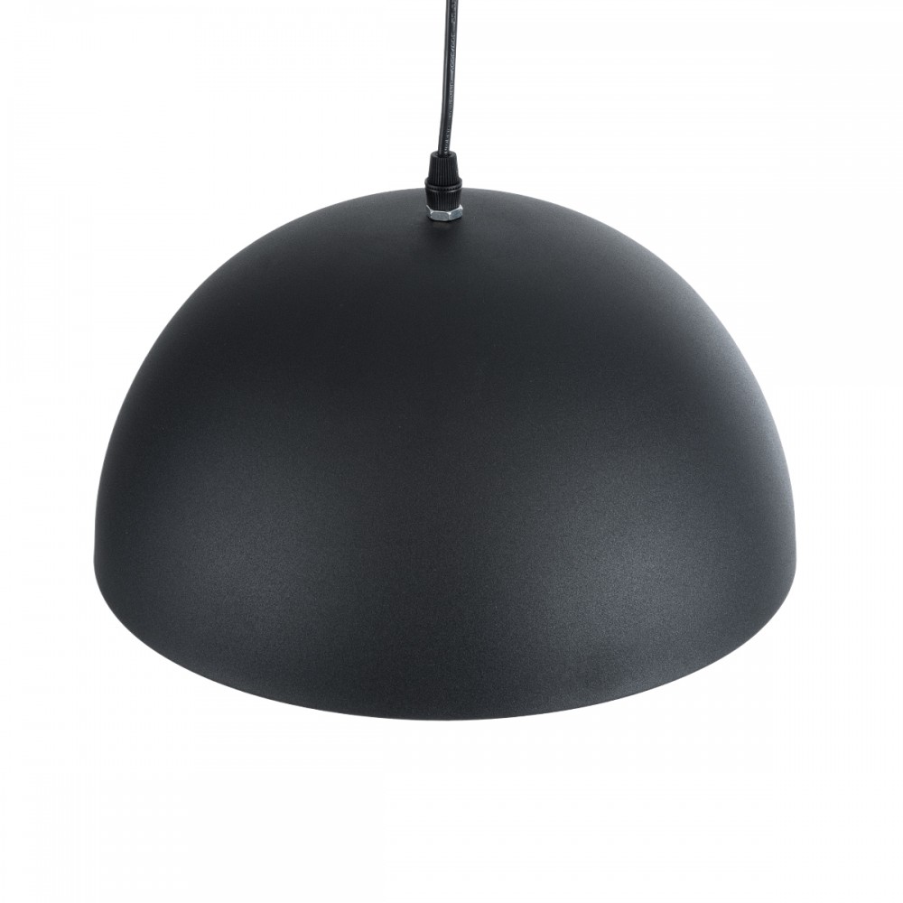 GloboStar® MEDEA 01004 Μοντέρνο Κρεμαστό Φωτιστικό Οροφής Μονόφωτο 1 x E27 AC220-240V IP20 - Φ30 x Y16cm - Μαύρο με Χρυσό Μεταλλικό Καμπάνα - 5 Χρόνια Εγγύηση