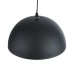 GloboStar® MEDEA 01004 Μοντέρνο Κρεμαστό Φωτιστικό Οροφής Μονόφωτο 1 x E27 AC220-240V IP20 - Φ30 x Y16cm - Μαύρο με Χρυσό Μεταλλικό Καμπάνα - 5 Χρόνια Εγγύηση