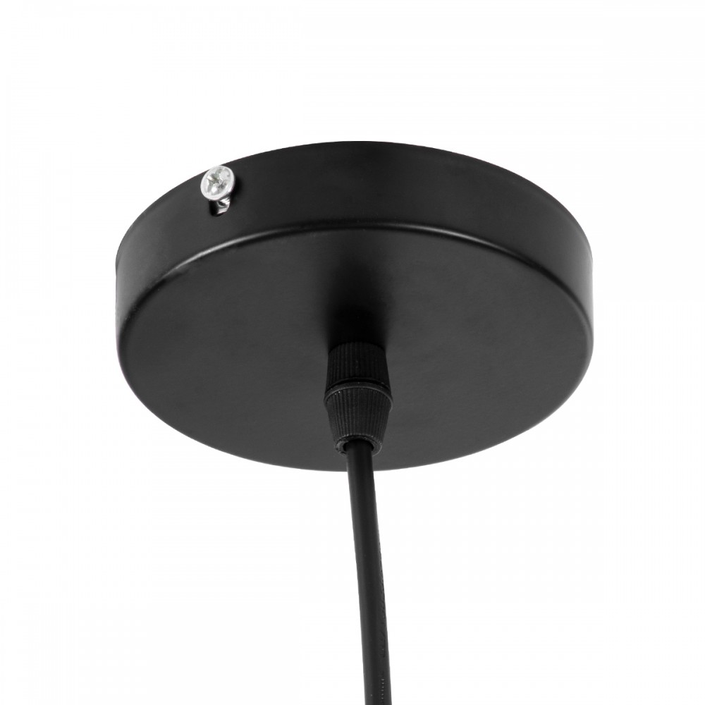 GloboStar® CAGE BLACK 01017 Vintage Industrial Κρεμαστό Φωτιστικό Οροφής Μονόφωτο 1 x E27 AC220-240V - Φ15 x Υ20cm - Μαύρο Μεταλλικό Πλέγμα - 5 Χρόνια Εγγύηση