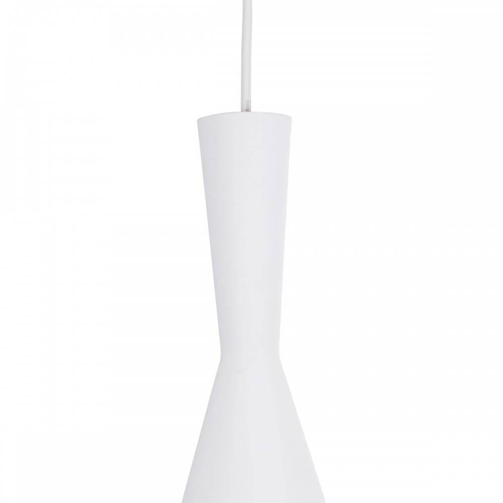 GloboStar® SHANGHAI WHITE 01026 SET 3 Μοντέρνα Κρεμαστά Φωτιστικά Οροφής Τρίφωτο 3 x E27 Λευκά Μεταλλικά Καμπάνα