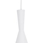 GloboStar® SHANGHAI WHITE 01026 SET 3 Μοντέρνα Κρεμαστά Φωτιστικά Οροφής Τρίφωτο 3 x E27 Λευκά Μεταλλικά Καμπάνα