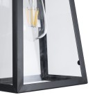 GloboStar® LIMA 01040 Vintage Industrial Κρεμαστό Φωτιστικό Οροφής Μονόφωτο 1 x E27 AC220-240V - Μ17 x Π14 x Υ26cm - Μαύρο Μεταλλικό Πλέγμα - 5 Χρόνια Εγγύηση