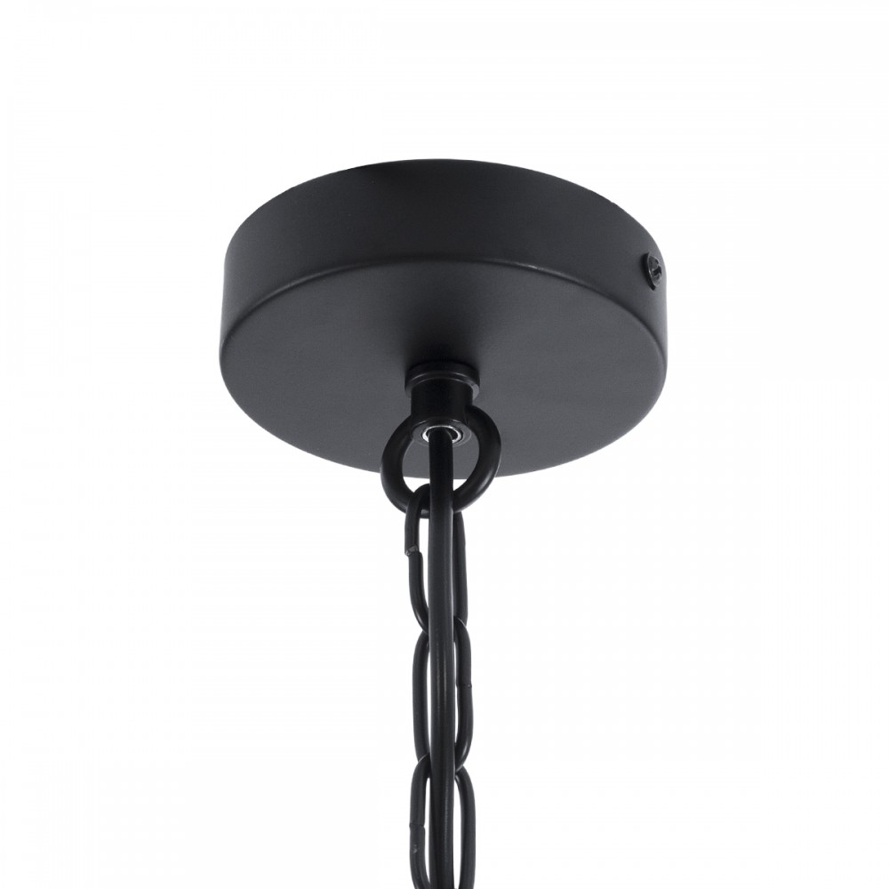 GloboStar® LIMA 01040 Vintage Industrial Κρεμαστό Φωτιστικό Οροφής Μονόφωτο 1 x E27 AC220-240V - Μ17 x Π14 x Υ26cm - Μαύρο Μεταλλικό Πλέγμα - 5 Χρόνια Εγγύηση