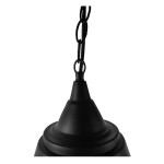 GloboStar® CLOCHER 01041 Vintage Industrial Κρεμαστό Φωτιστικό Οροφής Μονόφωτο 1 x E27 Μαύρο Μεταλλικό Καμπάνα Φ29 x Y34cm