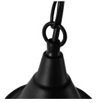 GloboStar® CLOCHER 01041 Vintage Industrial Κρεμαστό Φωτιστικό Οροφής Μονόφωτο 1 x E27 Μαύρο Μεταλλικό Καμπάνα Φ29 x Y34cm
