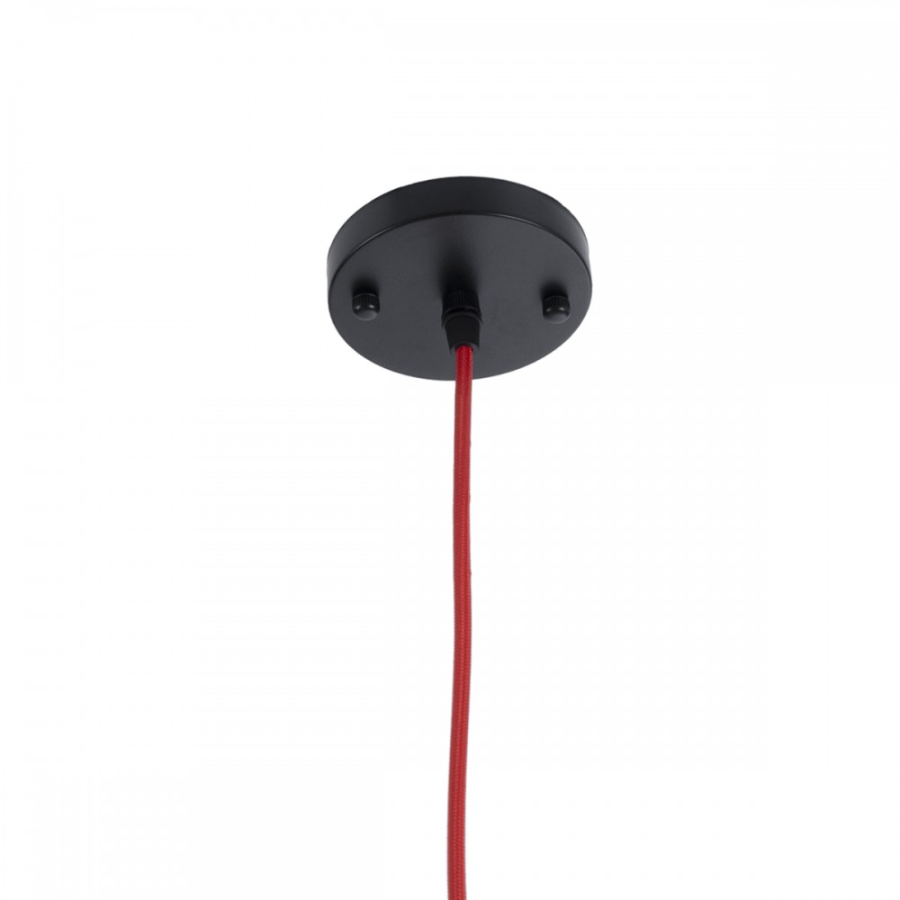 GloboStar® PARROT 01099 Μοντέρνο Industrial Κρεμαστό Φωτιστικό Οροφής Μονόφωτο 1 x E27 AC220-240V - Φ28 x Υ30cm - Μαύρο Μεταλλικό Πλέγμα - 5 Χρόνια Εγγύηση