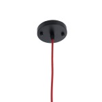 GloboStar® PARROT 01099 Μοντέρνο Industrial Κρεμαστό Φωτιστικό Οροφής Μονόφωτο 1 x E27 AC220-240V - Φ28 x Υ30cm - Μαύρο Μεταλλικό Πλέγμα - 5 Χρόνια Εγγύηση