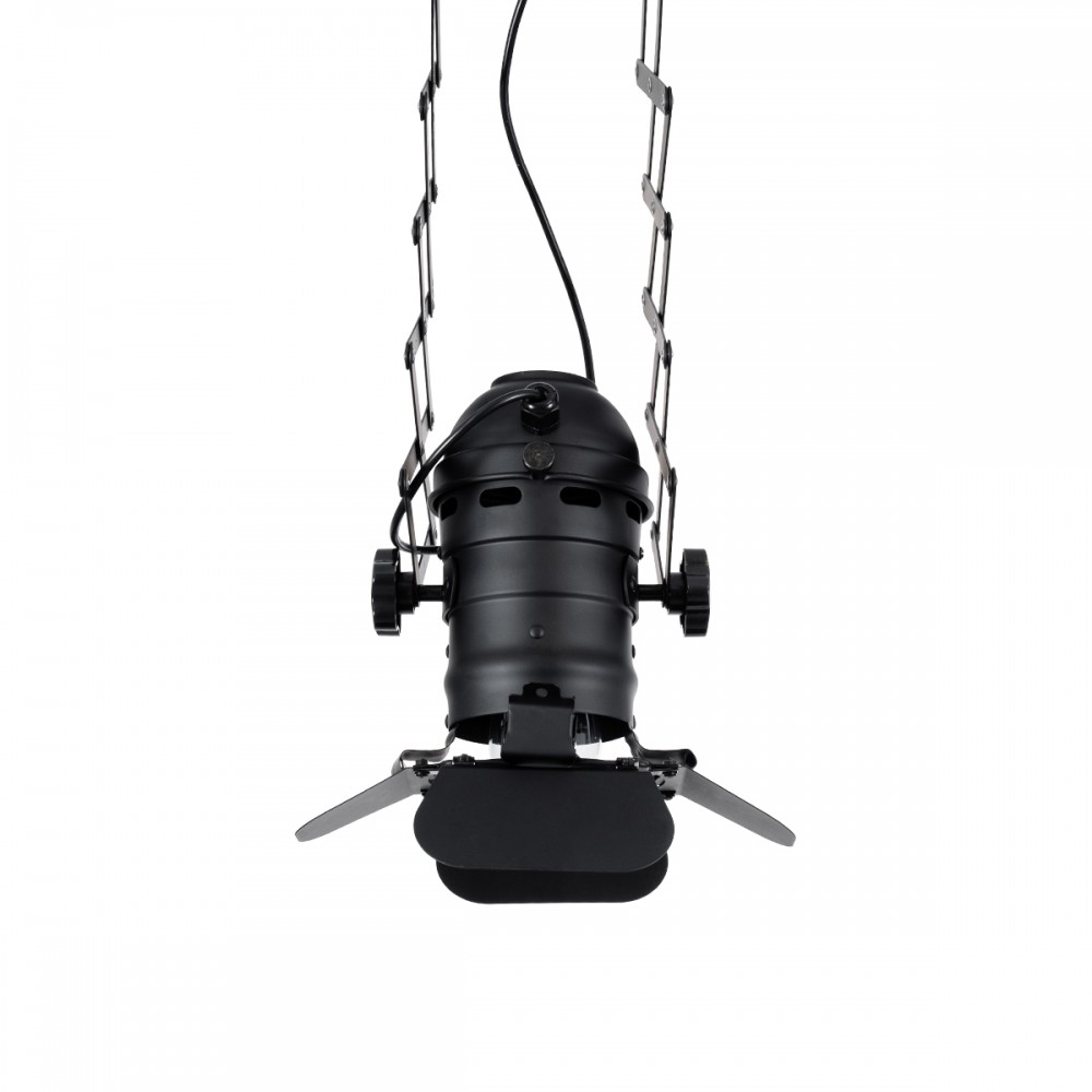 GloboStar® BROADWAY 01140 Vintage Industrial Φωτιστικό Οροφής Μονόφωτο 1 x E27 Μαύρο Μεταλλικό Πλέγμα Μ23 x Π23 x Υ36-95cm