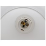 GloboStar® ISEN 01157 Μοντέρνο Φωτιστικό Τοίχου Απλίκα Μονόφωτο Μαύρο Μεταλλικό με Λευκό Γυαλί Φ15 x Μ24 x Π15 x Υ27cm