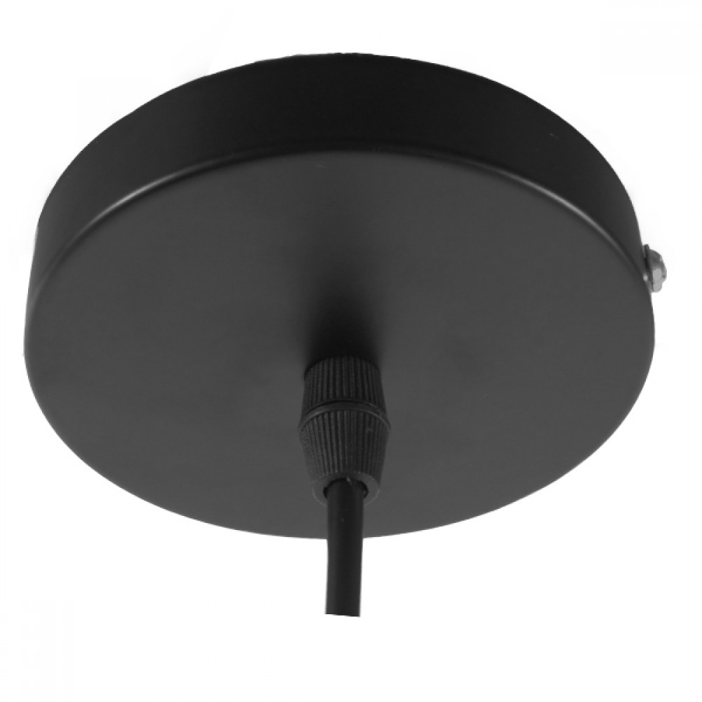 GloboStar® WICKHAM 01168 Vintage Κρεμαστό Φωτιστικό Οροφής Μονόφωτο 1 x E27 Γυάλινο Καμπάνα Φ14 x Y23cm