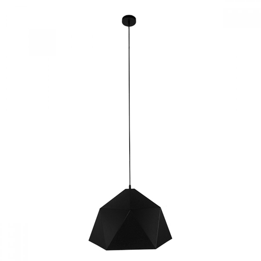 GLOBOSTAR® HEXAGON 01195 Μοντέρνο Κρεμαστό Φωτιστικό Οροφής με Ντουί 1 x E27 AC 220-240V IP20 - Μαύρο & Χρυσό - Μ46 x Π46 x Υ25cm