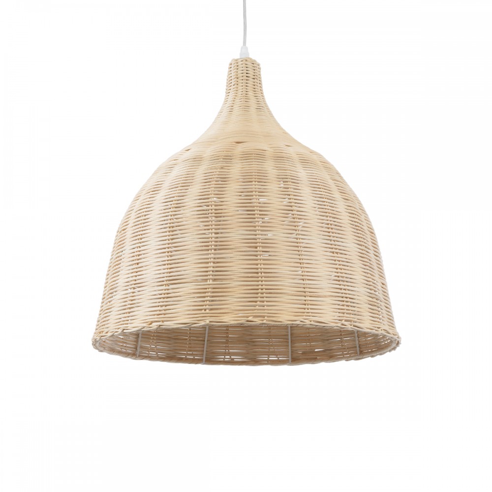 GLOBOSTAR® BAHAMAS 01203 Boho Κρεμαστό Φωτιστικό Οροφής με Ντουί 1 x E27 AC 220-240V IP20 - Μπεζ - Μ45 x Π45 x Υ47cm