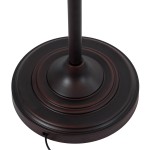 GloboStar® SILENE 01243 Vintage Φωτιστικό Δαπέδου Μονόφωτο 1 x E27 Χάλκινο Μεταλλικό Καμπάνα D30 x H194cm
