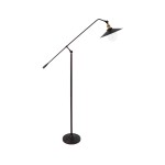 GloboStar® SILENE 01243 Vintage Φωτιστικό Δαπέδου Μονόφωτο 1 x E27 Χάλκινο Μεταλλικό Καμπάνα D30 x H194cm