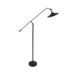 GloboStar® SILENE 01243 Vintage Φωτιστικό Δαπέδου Μονόφωτο 1 x E27 Χάλκινο Μεταλλικό Καμπάνα D30 x H194cm