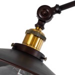 GloboStar® SILENE 01243 Vintage Φωτιστικό Δαπέδου Μονόφωτο 1 x E27 Χάλκινο Μεταλλικό Καμπάνα D30 x H194cm