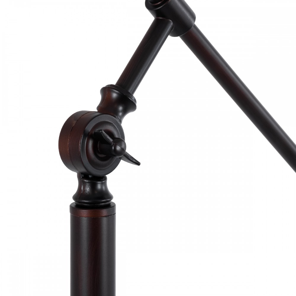 GloboStar® SILENE 01243 Vintage Φωτιστικό Δαπέδου Μονόφωτο 1 x E27 Χάλκινο Μεταλλικό Καμπάνα D30 x H194cm