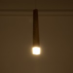 GloboStar® CALISTA 01252 Μοντέρνο Κρεμαστό Φωτιστικό Οροφής LED AC220-240V IP20 - Μ4 x Π3 x Υ33cm - Μπεζ Ξύλινο - Θερμό Λευκό 3000K - 5 Χρόνια Εγγύηση