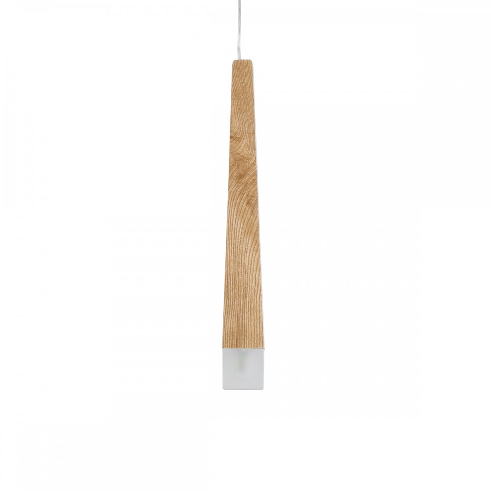 GloboStar® CALISTA 01252 Μοντέρνο Κρεμαστό Φωτιστικό Οροφής LED AC220-240V IP20 - Μ4 x Π3 x Υ33cm - Μπεζ Ξύλινο - Θερμό Λευκό 3000K - 5 Χρόνια Εγγύηση