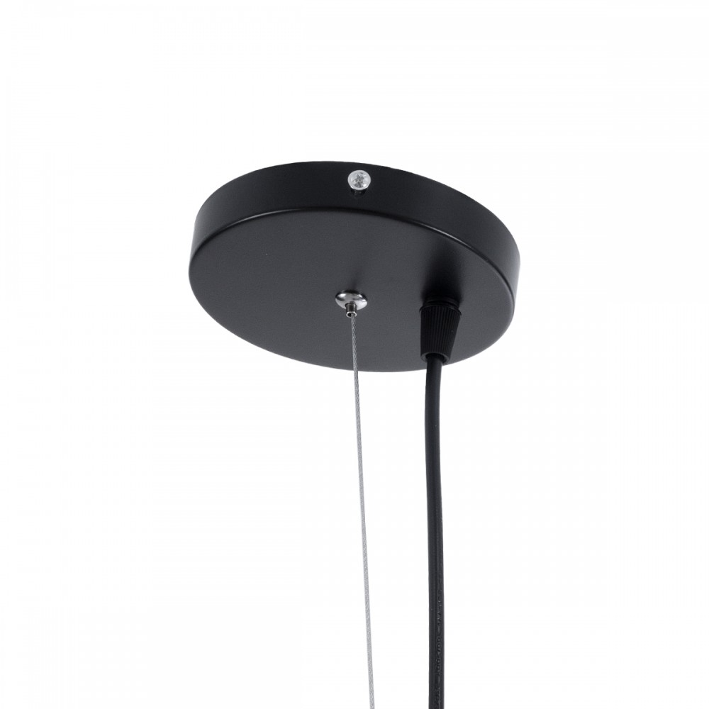 GloboStar® SCANDI 01266 Μοντέρνο Κρεμαστό Φωτιστικό Οροφής Μονόφωτο 1 x E27 AC220-240V IP20 - Φ38 x Υ50cm - Μαύρο Μεταλλικό Καμπάνα - 5 Χρόνια Εγγύηση