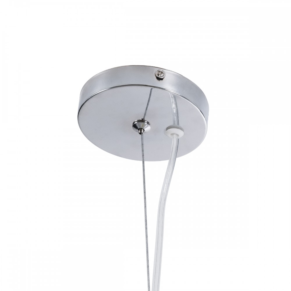 GloboStar® SCANDI 01267 Vintage Industrial Κρεμαστό Φωτιστικό Οροφής Μονόφωτο 1 x E27 AC220-240V IP20 - Φ38 x Υ50cm - Μπεζ Μεταλλικό Πλέγμα - 5 Χρόνια Εγγύηση