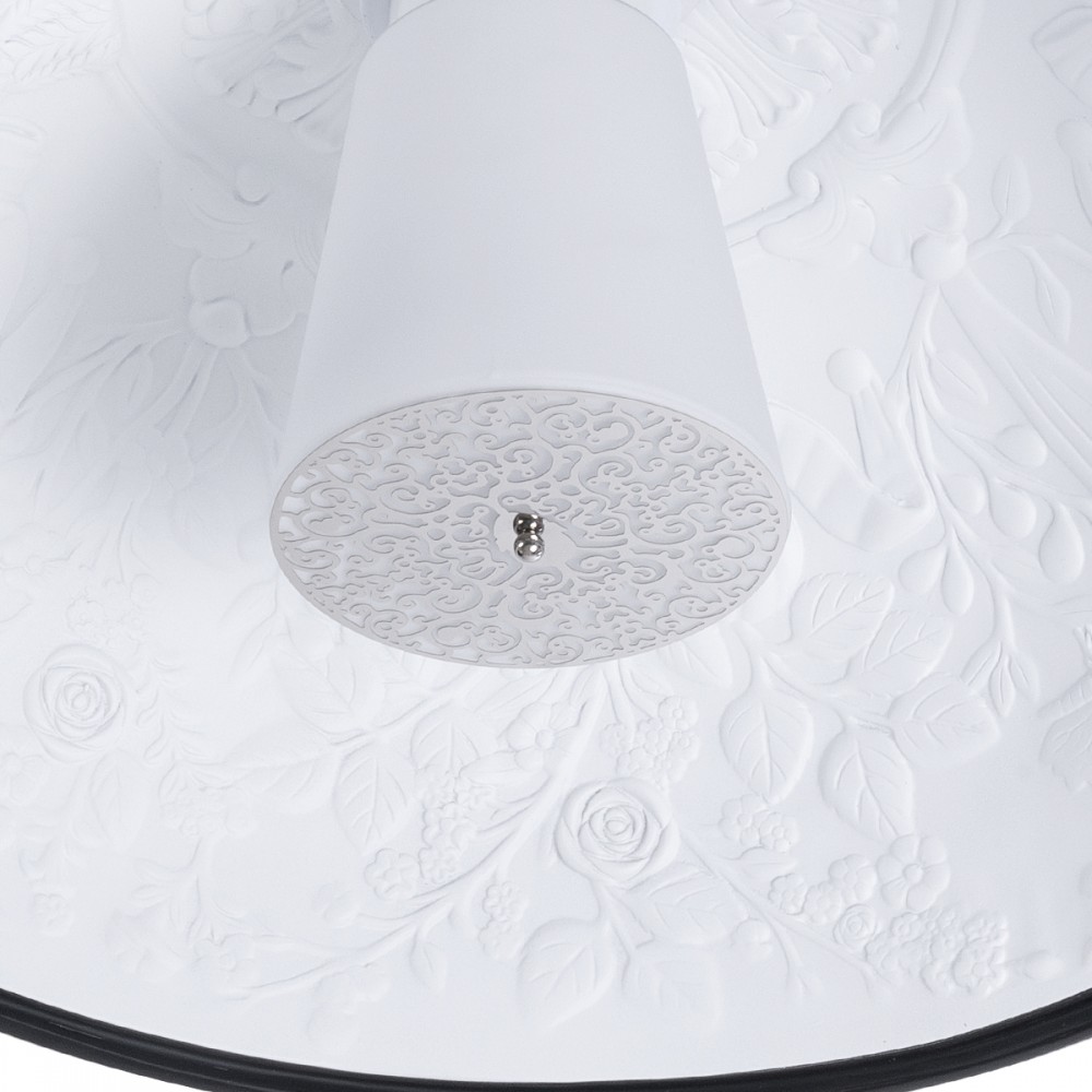 GloboStar® SERENIA BLACK 01270 Μοντέρνο Κρεμαστό Φωτιστικό Οροφής Μονόφωτο 1 x E27 AC220-240V IP20 - Φ60 x Υ30cm - Μαύρο Γύψινο Καμπάνα - 5 Χρόνια Εγγύηση