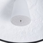 GloboStar® SERENIA BLACK 01270 Μοντέρνο Κρεμαστό Φωτιστικό Οροφής Μονόφωτο 1 x E27 AC220-240V IP20 - Φ60 x Υ30cm - Μαύρο Γύψινο Καμπάνα - 5 Χρόνια Εγγύηση