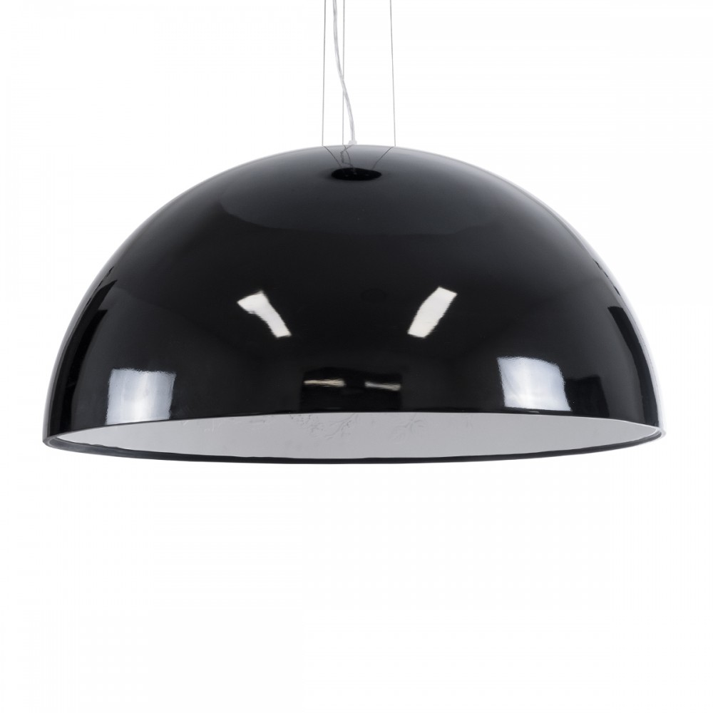 GLOBOSTAR® SERENIA 01272 Μοντέρνο Κρεμαστό Φωτιστικό Οροφής με Ντουί 1 x E27 AC 220-240V IP20 - Μαύρο & Λευκό - Μ90 x Π90 x Y40cm