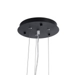 GloboStar® SERENIA BLACK 01272 Μοντέρνο Κρεμαστό Φωτιστικό Οροφής Μονόφωτο 1 x E27 AC220-240V IP20 - Φ90 x Υ40cm - Μαύρο Γύψινο Καμπάνα - 5 Χρόνια Εγγύηση